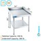 Amgood 30 in. x 24 in. Stainless Steel Equipment Stand AMG ES-3024 - alternate 2